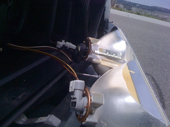 Volvo 850 Headlight Disassembly Photo